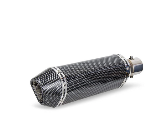 Universal carbon fiber motorcycle exhaust tip slip-on muffler 1.5 to 2 inch
