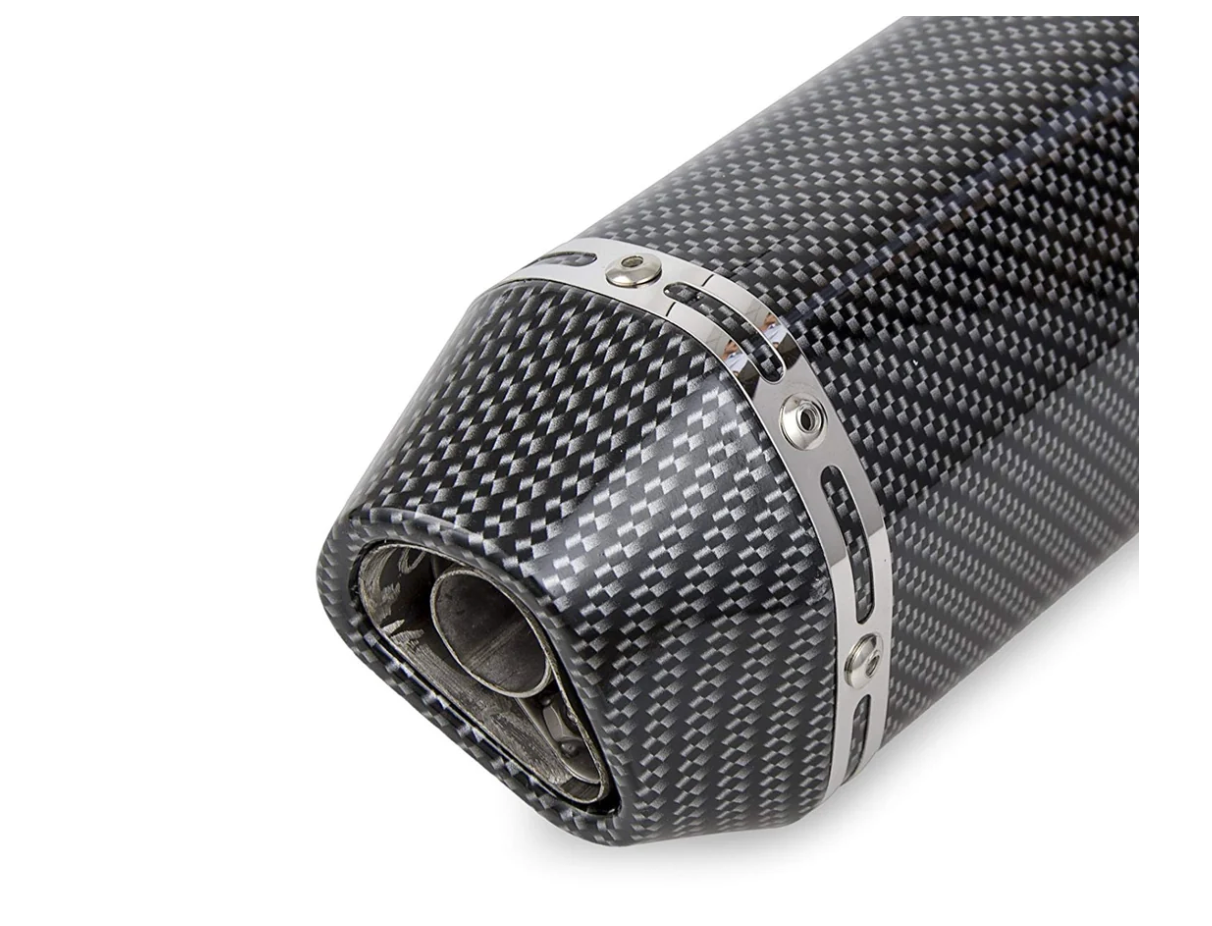 Universal carbon fiber motorcycle muffler exhaust pipe upgrade