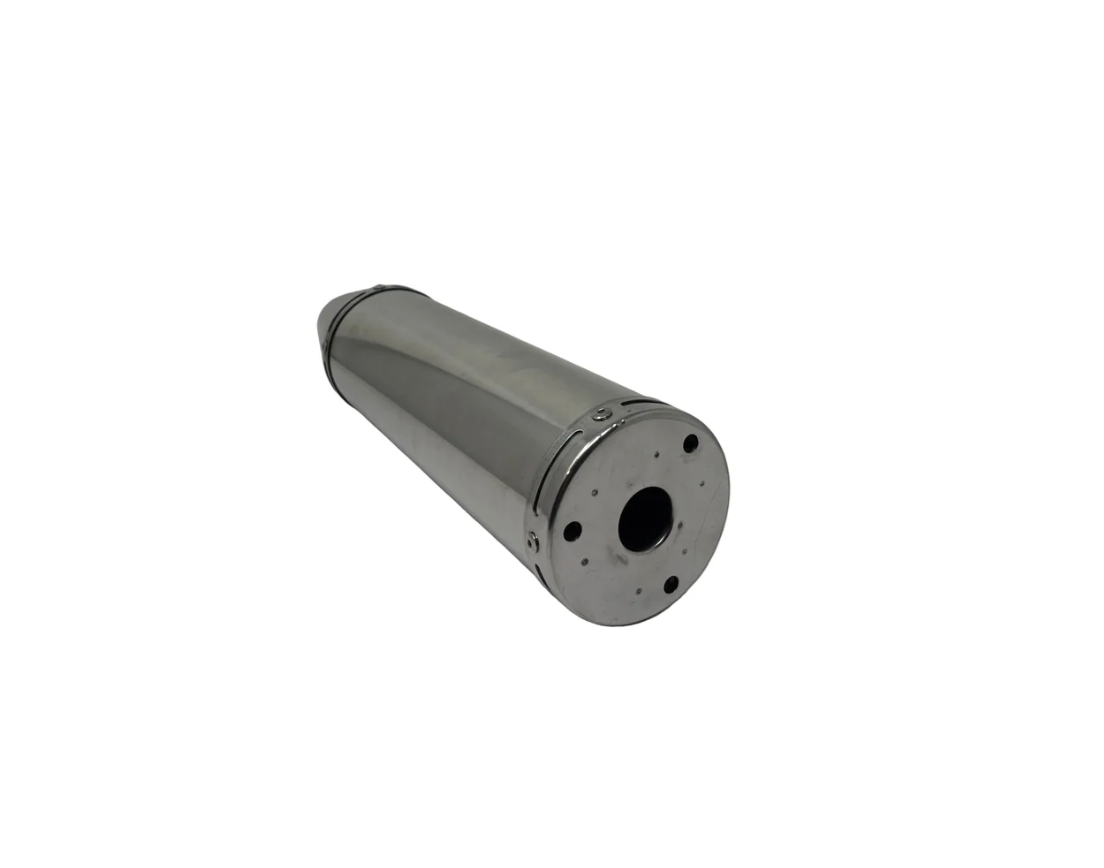 Falcon YN250 / YN250T-5 Venom X22GT 250cc exhaust muffler tip, mounting end view, part YY350-6A-2104101B