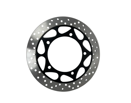 Falcon YN250 / YN250T-5 Venom X22GT 250cc front disc brake rotor with mounting holes and drilled braking surface, part YY350-6E-2103140