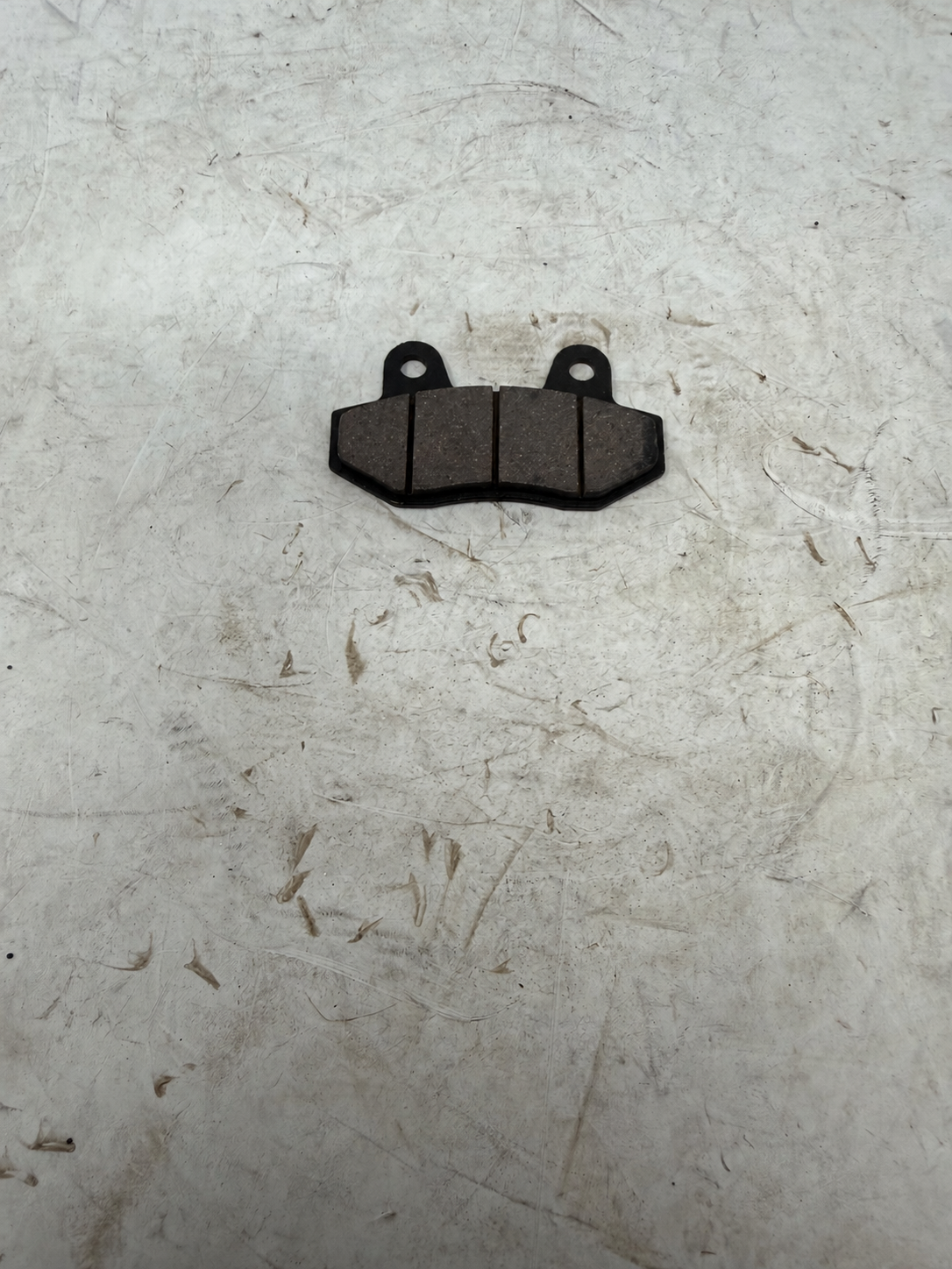 Front brake pad for Venom X19 200cc DF200SST-23, friction face of one pad from the two-pad set