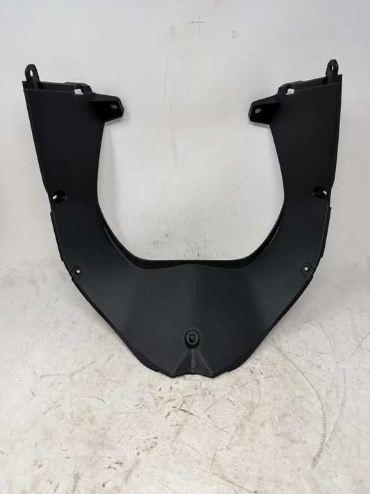 Black U-shaped front floor body panel for Venom X19 200cc DF200SST-23, showing center opening and mounting tabs