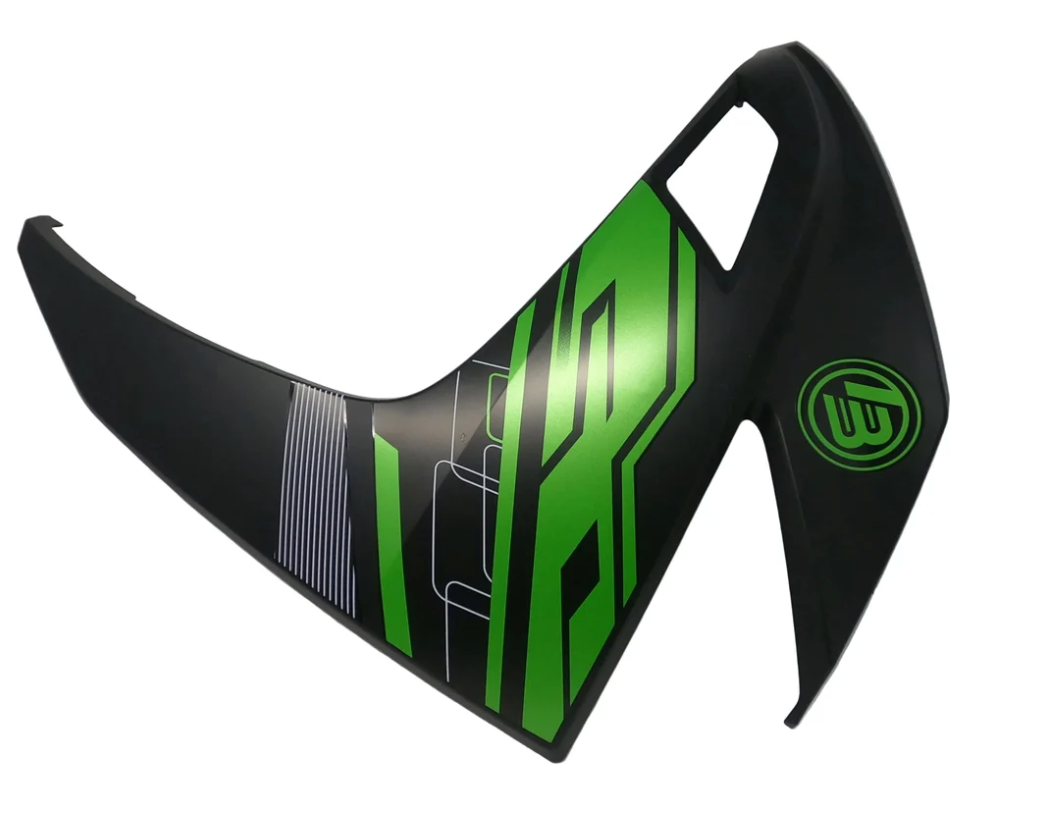 DF200SST-23 X19 Dragon 200 Main Left Panel 03010675 - Black with Green Graphics - view 2