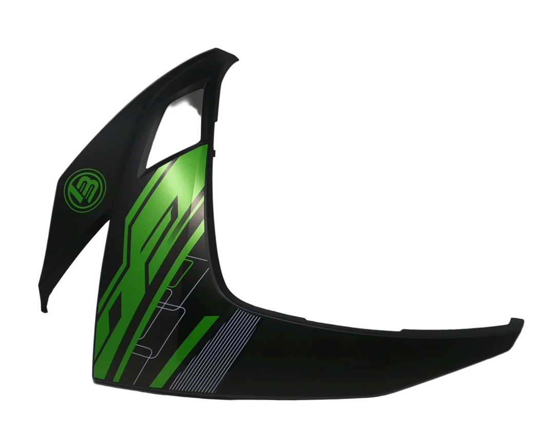 DF200SST-23 X19 Dragon 200 Main Right Panel 03010676 - Black with Green Graphics - view 2
