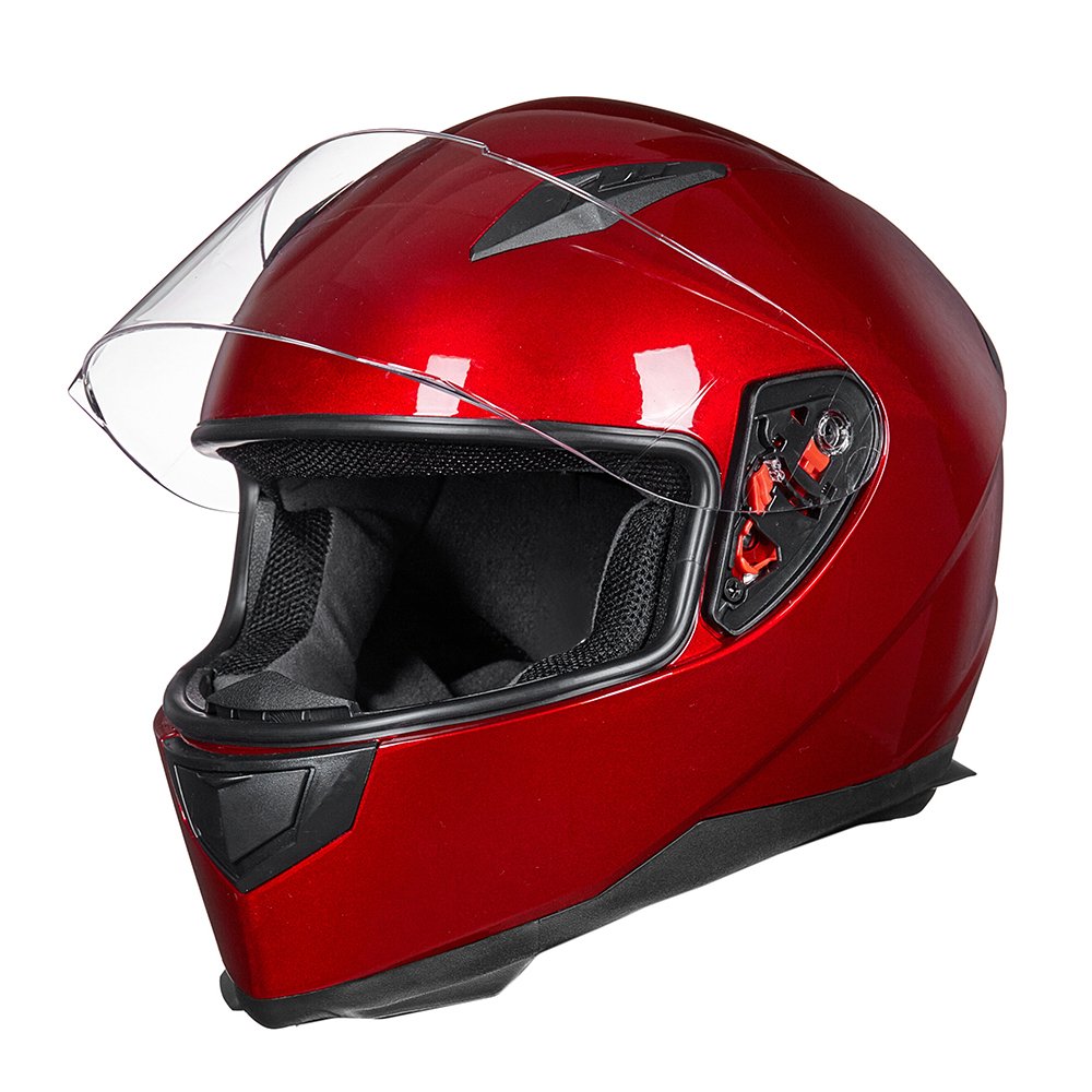 Dual Visor Full Face Helmet – DOT Approved & Stylish