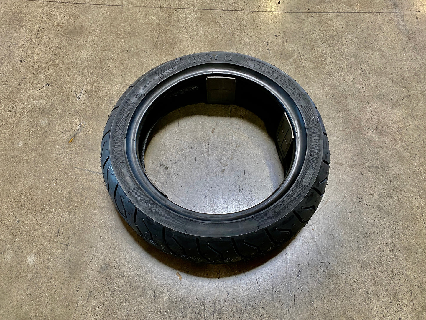 Tire size 120/70-12 for sale ear me. Front tire for Xpro vader