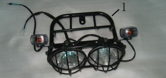 Headlight for PMZ50-19 | Icebear Maddog Scooter Headlight + Front Signal Lights | Ruckus Clone Speedometer PMZ150-19