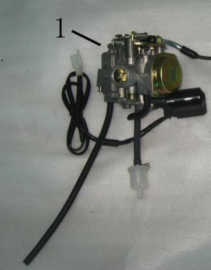 PMZ50-19-N-001 carburetor for Icebear Maddog scooters. 50cc Icebear Scooter parts for sale