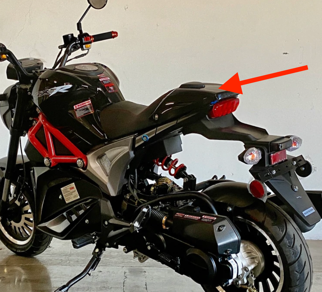 Passenger Seat Cover for DF50SRT Venom X18 50cc Rear Seat