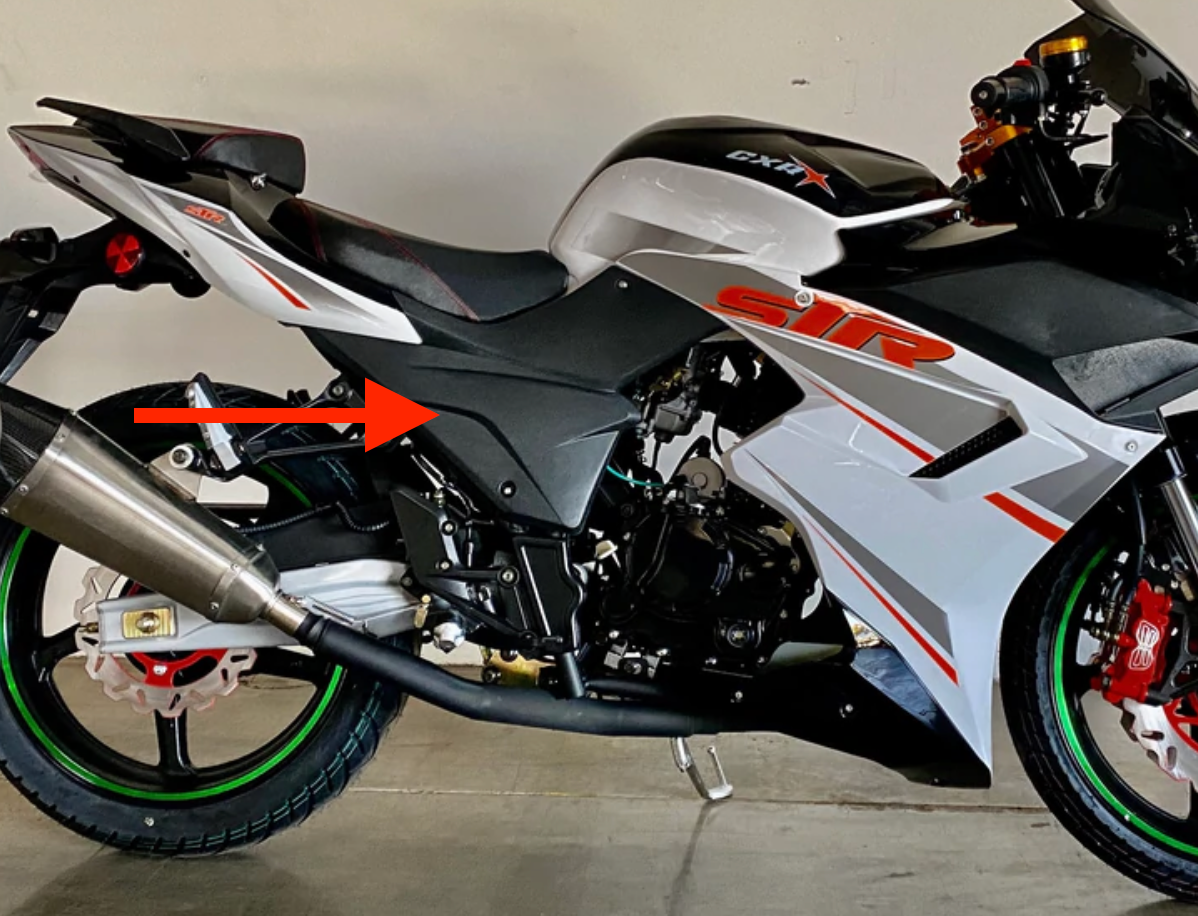 Right Middle Body Fairing for DF250RTS Venom X22R Right Middle