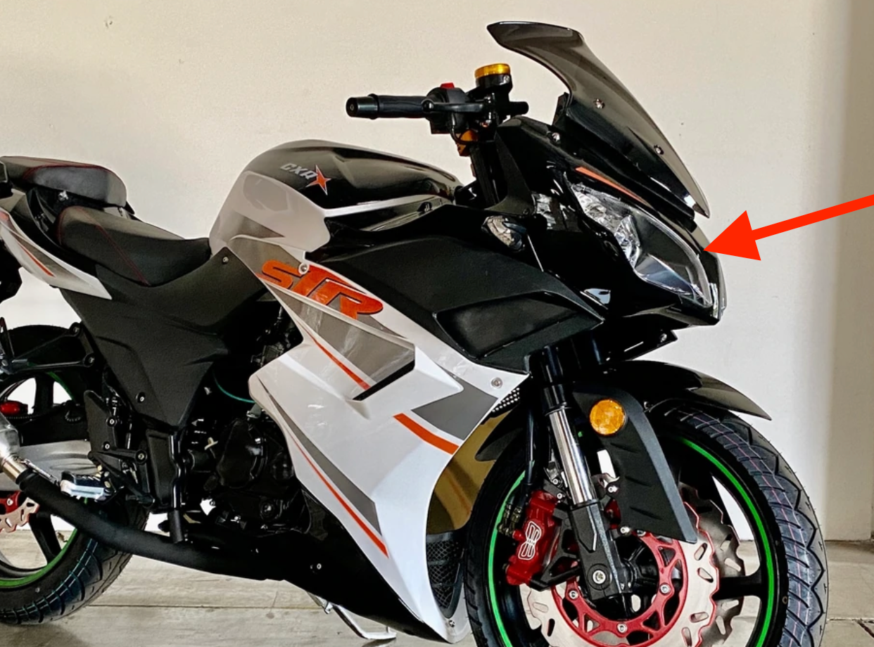 Headlight Assembly for DF250RTS Venom X22R 250cc Complete