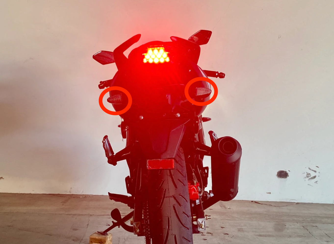 Signal lights for BD125-11 X22 motorcycle