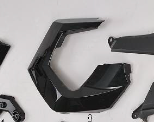 Front Right Side Panel for BD125-15 | Boom 125cc Main Right Plastic | OEM Boom Vader Fairings